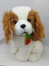 Russ Lovey Dog Plush Flower 9 Inch Spaniel Stuffed Animal Toy