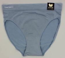 NWT Wacoal 834175 "B-Smooth" Seamless Hi-Cut Brief Panty, Light Blue 456 