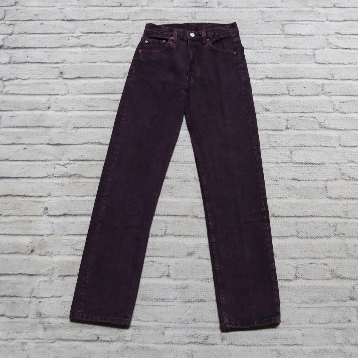 Vintage 90s Levis 501 Denim Jeans Made in USA Size 26 Purple | eBay