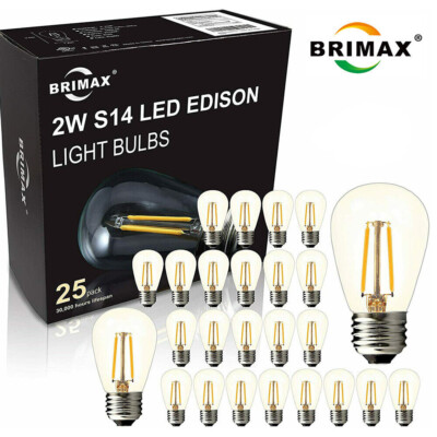 BRIMAX E27 LED Edison lampe im Freien2W das Ersetzen von String birne Glühlampen