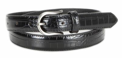 Tamaris Women's Croco Belt W130 Gürtel Accessoire Black Schwarz Neu