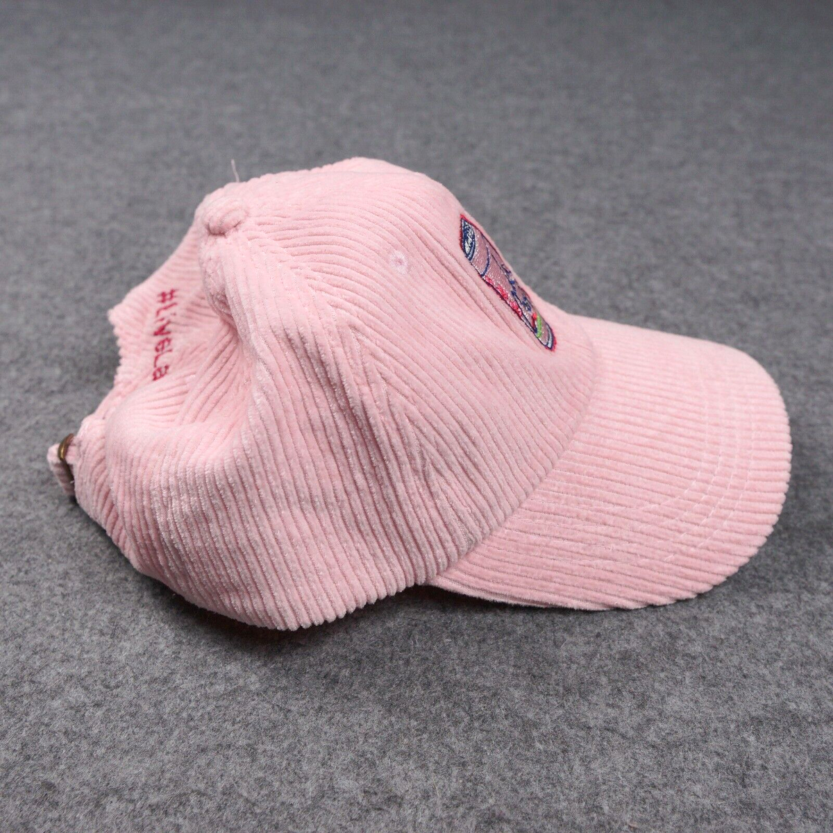 are LA CROIX LaCroix Cherry Blossom Hat Corduroy PINK BASEBALL CAP HAT … La Croix Sparkling Water Hat Pink Corduroy Cherry Blossom  main image 3