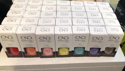 CND Shellac Gel Polish 0.25 oz Brand New In Box Lot Of 35! 7 Colors Whole Set