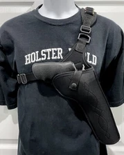 For  6.5" TAURUS 608 38/357, Right Hand CHEST Holster with Ammo Loops