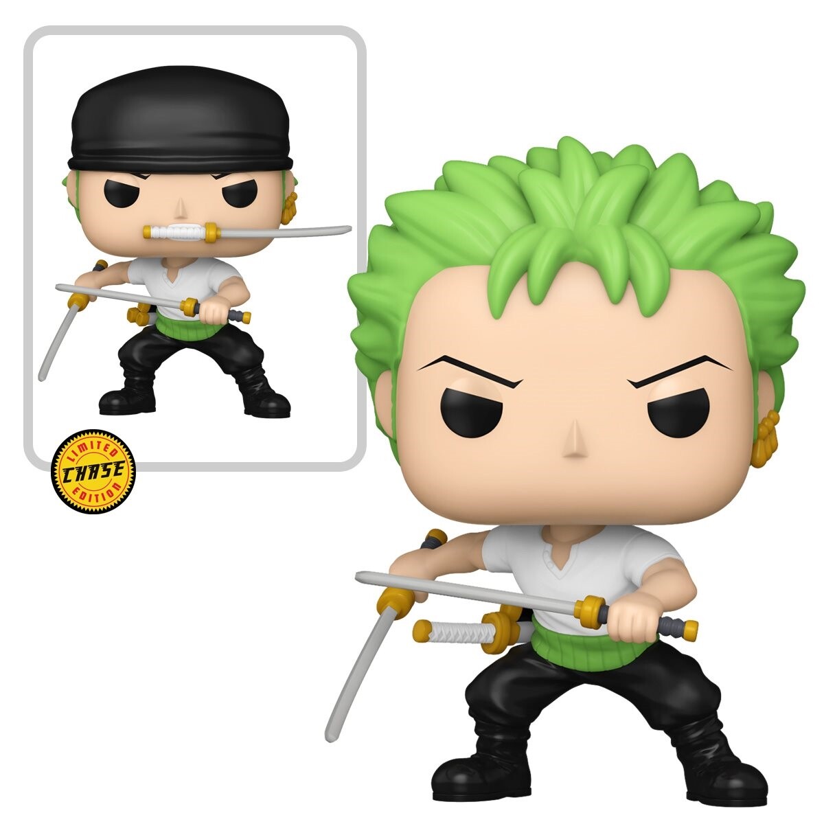 One Piece Funko POP Roronoa Zoro Common & Chase Set 1775