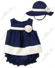 Gymboree 18-24 Marina Party Nautical Bubble Set Hat Navy NWT