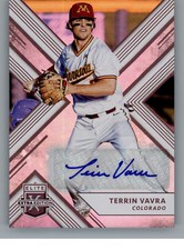 Terrin Vavra 2018 Panini Elite Extra Edition #108 Autograph Auto RC - Rockies