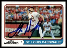 2023 Topps Heritage Jake Woodford Auto St. Louis Cardinals #602 Card Signed
