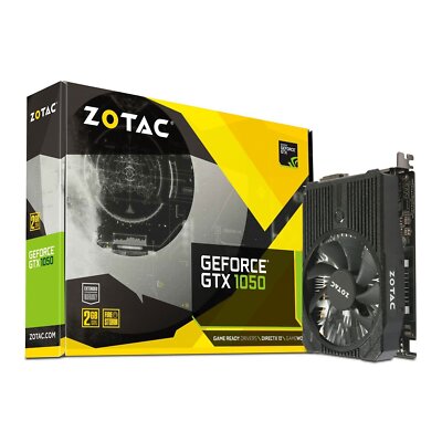 Zotac GeForce GTX 1050 Mini, 2GB GDDR5, DVI, HDMI, DisplayPort NVIDIA
