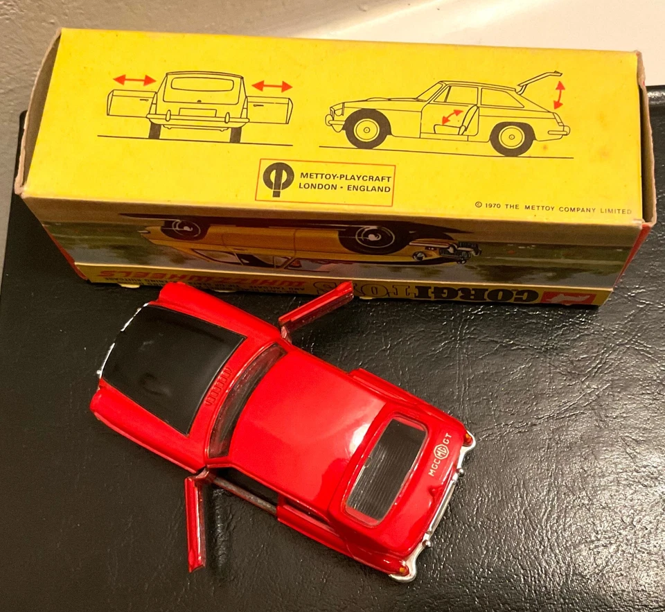 1970 CORGI Mettoy Great Britain WHIZZ WHEELS #378 MGC GT Competition Model BOXED - Image 3 of 4