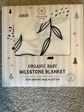 organic baby milestone blanket