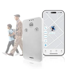 GPS Tracker 4G Portable for Kids Elderly Tracking Alarm SOS Button Anti lost