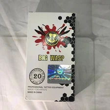 Big Wasp Professional Tattoo Equipment 1023MG 20 White Cartridge Needles Ex10/26