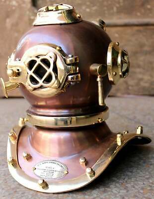 Vintage US Navy Mini Diving Divers Helmet Brass Copper Navy Mark V Gift Decor