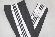 ADIDAS ORIGINALS POPPERS TRACKSUIT BOTTOMS,POPPERS BOTTOMS,RETRO,SIZE:SMALL