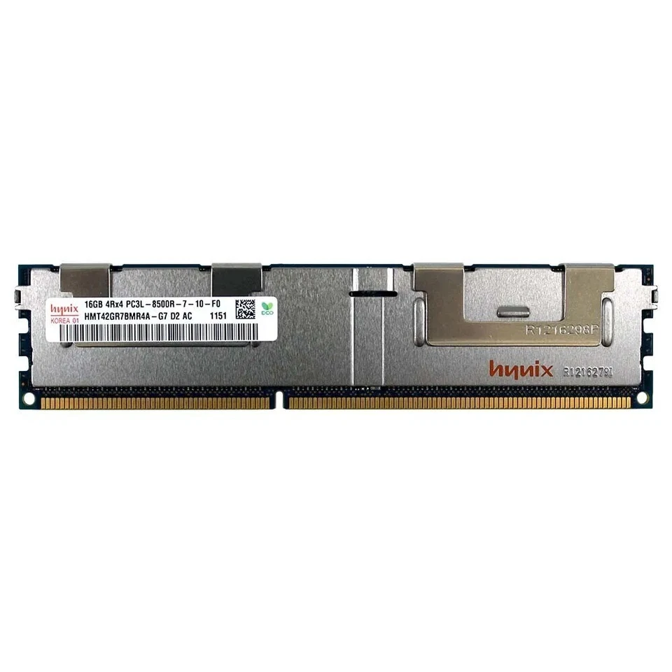 Hynix 16 Go 4Rx4 PC3L-8500R DDR3 1066 MHz 1,35 V ECC REG RDIMM Mémoire RAM 1x16G - Photo 1/1