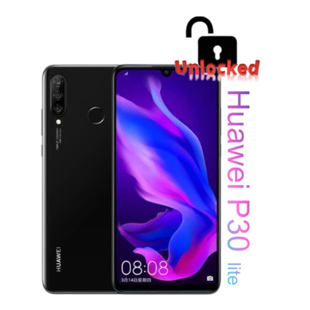 Huawei P30 lite 6+128GB Unlocked Android Smartphone-Kirin710-6.15-3340MAH-BLCAK