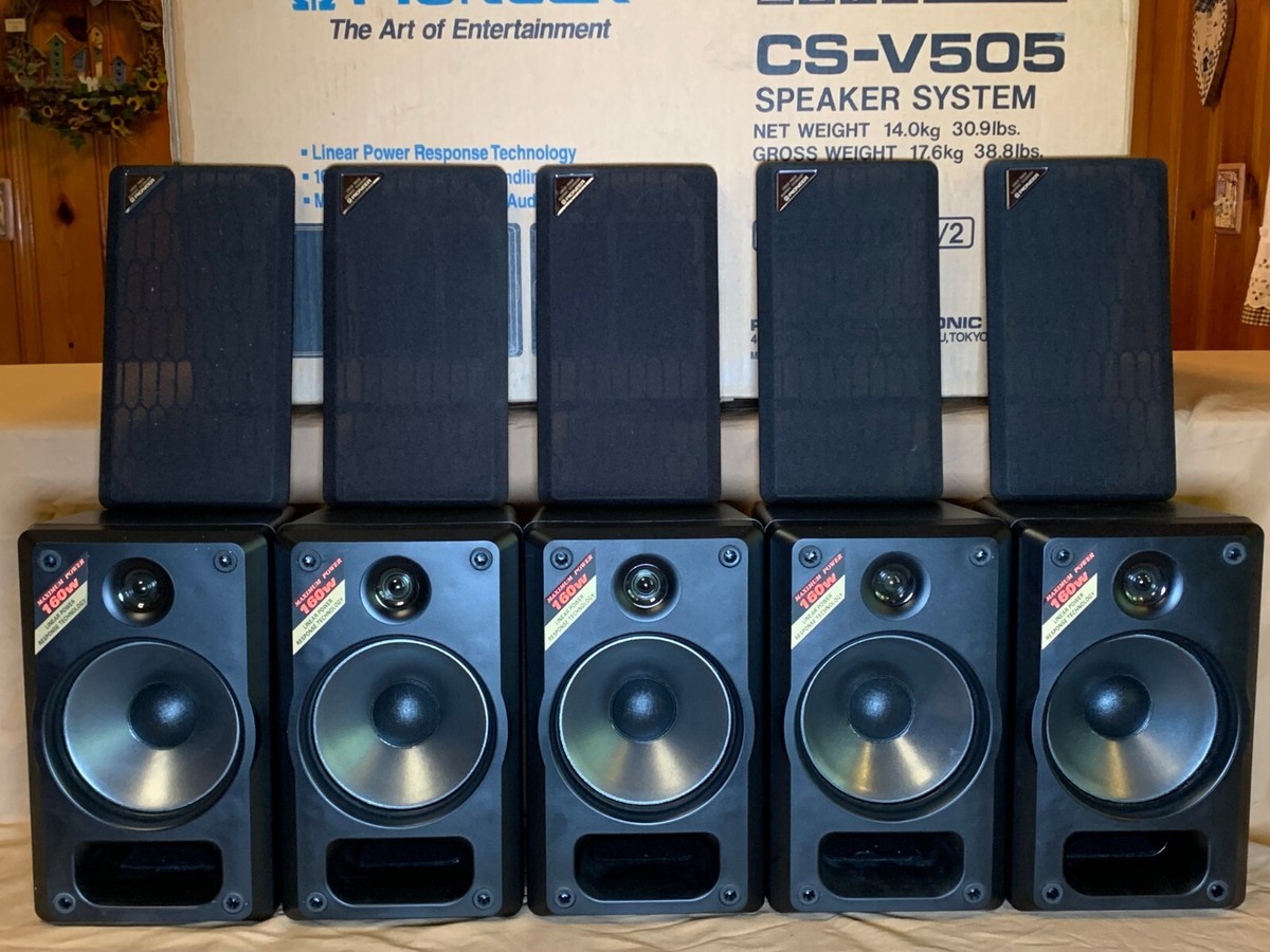 VINTAGE Pioneer CS-V505 Bookshelf Speakers/ Studio Monitors LOT OF