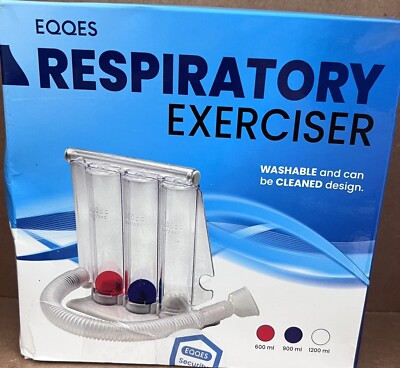 Deep Breathing Lung Exerciser Respiratory Spirometry Trainer With 3 Balls Health
