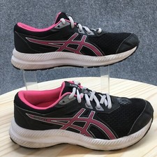 Asics Shoes Youth 5.5 Contend 8 GS Running Sneakers Black Mesh Athletic 1014A259