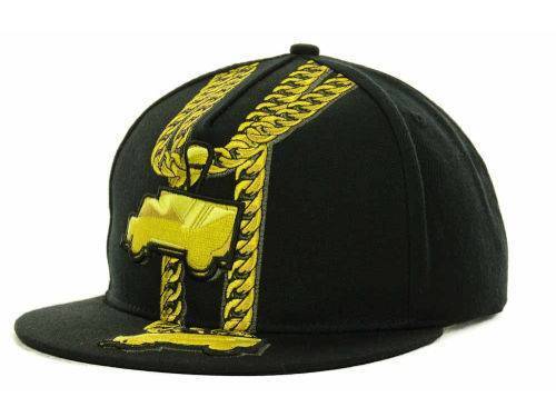 Chapeau Trukfit 2 camions chaînes homme strapback noir réglable laine mélangée neuf avec étiquette - Photo 1/4