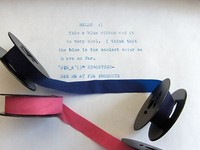 Royal Typewriter Ribbon Blue And Pink Ink Combo Pack - For All Portable Machines Royal Typewriter Ribbon Blue And Pink Ink Combo Pack - For All Portable Machines