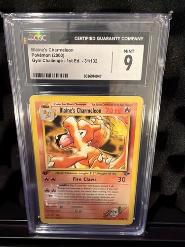 Blaine's Charmeleon (1st Edition) graded CGC 9 for sale on eBay
