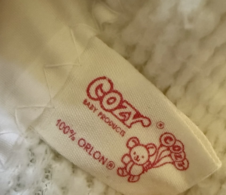 Винтажное вафельное одеяло Baby Morgan с атласной отделкой по краям термический акрил 38 x 46 - Изображение 2 из 4