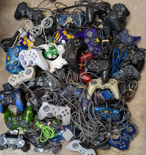 30+ Lot PS1 & PS2 Different Wired Controllers...