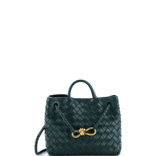 Bottega Veneta Andiamo Top Handle Bag Intrecciato Nappa Small