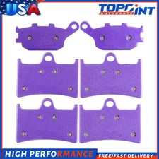 Juego De Pastillas De Freno Delanteras Y Traseras Fibra Carbono Para Yamaha FZ1 (2006-2014) Y YZF R6 (2003-2006)