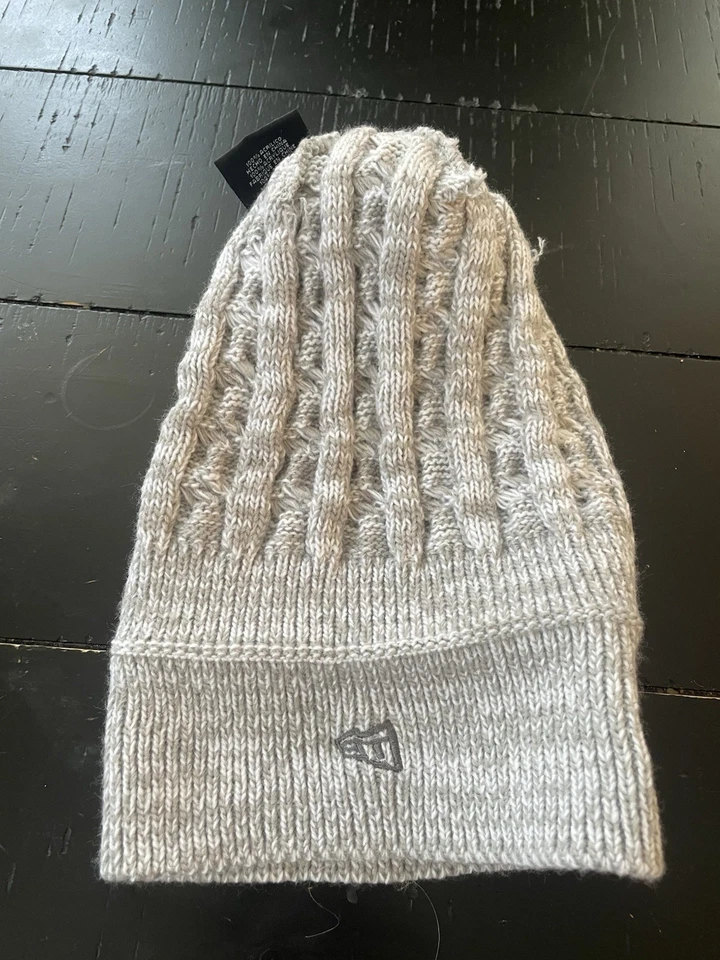 NFL Washington Commanders women Grey cable knit Beanie with Pom Pom  - Image 3 of 4