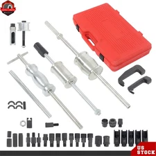 Auto Diesel Engine Injector Remover Slide Hammer Puller Extractor Tool Set