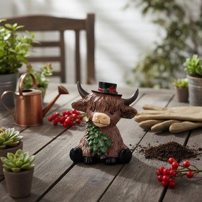 Landhausstil Harz Kuh Figur Tischdeko für rustikales für regal Indoor Display