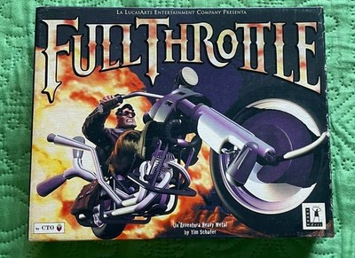 FULL THROTTLE PC CD BIG BOX CTO PRELIMINARY VERSION ITALIAN FOOD LUCASARTS