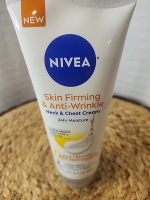 Nivea Skin Firming and Anti Wrinkle Neck and Chest Cream, 24-Hour 6.7 Oz Tube