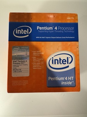 NIB Intel Pentium 4 631+ 2MB L2 Cache 3GHz Socket 775 CPU BX80552631SL9KG SL9KG
