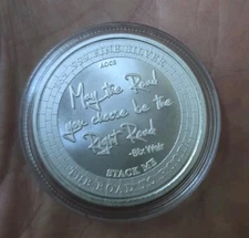 ''RARE'' Bix Weir The Road to Roota 1 Troy oz .999 Fine Silver Round Medallion