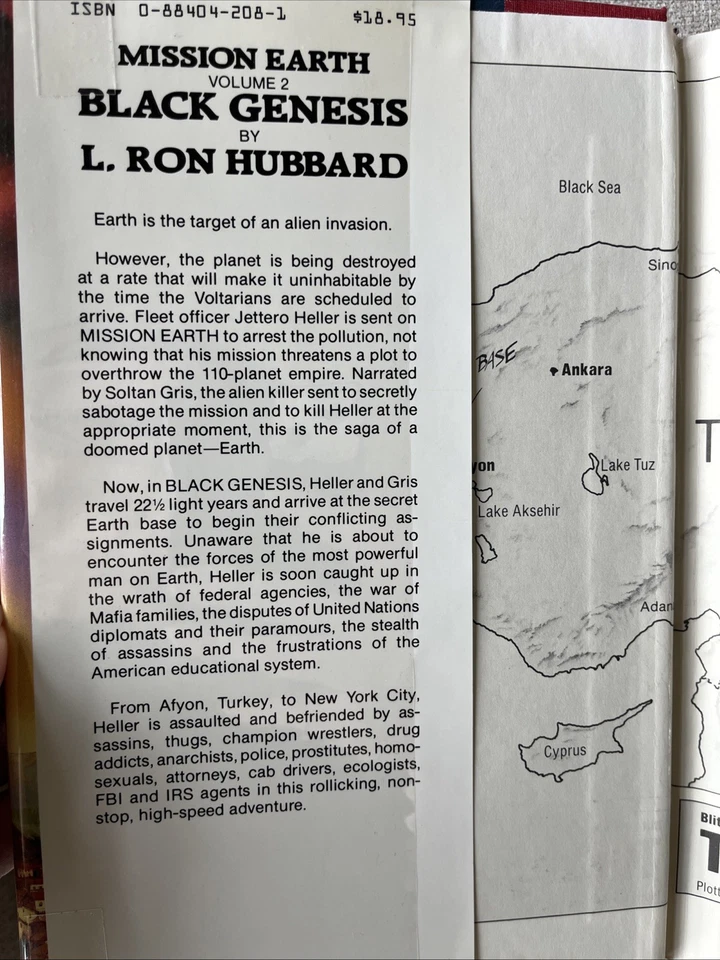 Mission Earth HCDJ Books L. Ron Hubbard Vol 2 3 Lot *1st Edition* Vintage - Image 4 of 4