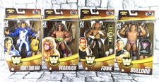 WWE Elite Legends Greatest Hits S1 Bulldog Warrior Honky Tonk Man Terry Funk Lot