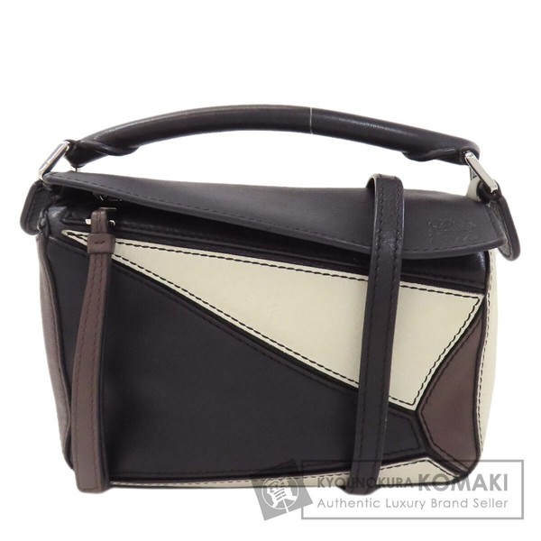 LOEWE Puzzle Bag Mini 2WAY Handbag Calf Ladies Used