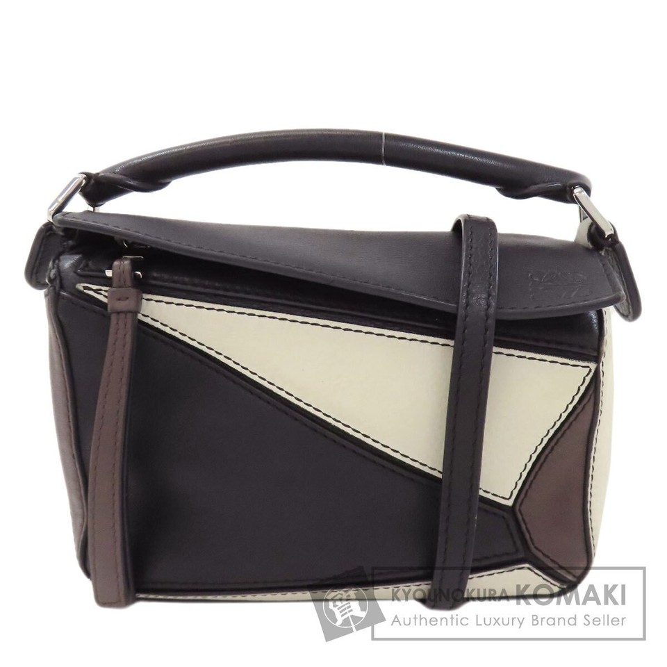 LOEWE Puzzle Bag Mini 2WAY Handbag Calf Ladies Used