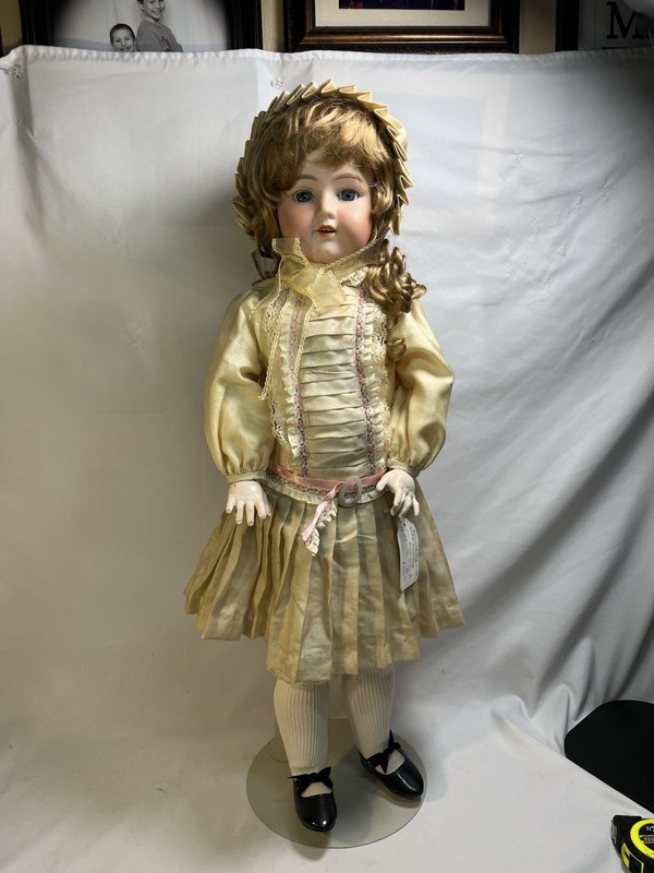 26” Antique Bisque Head Doll German Armand Marseille #390