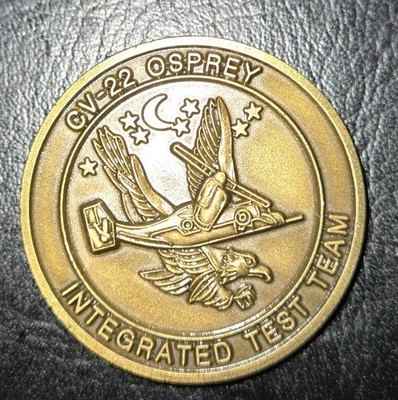 CV-22 Osprey Integrated Test Team Air Force SOCOM Authentic Challenge Coin