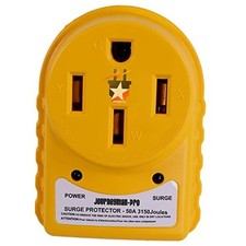 30/50 Amp RV Surge Protector - 14-50 50 AMP Surge Protector Male Female