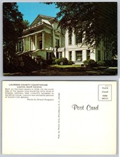 Laurens County Courthouse SC Postcard Andrew Johnson Tailor Shop History