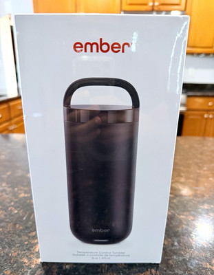 Ember Temperature Control Tumbler 16 oz Black Stainless Steel w/ Sliding Lid