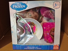 ZAK DISNEY FROZEN ELSA ANNA KID 3 PIECES DINNERWARE BOX SET 100 ORIGINAL L K