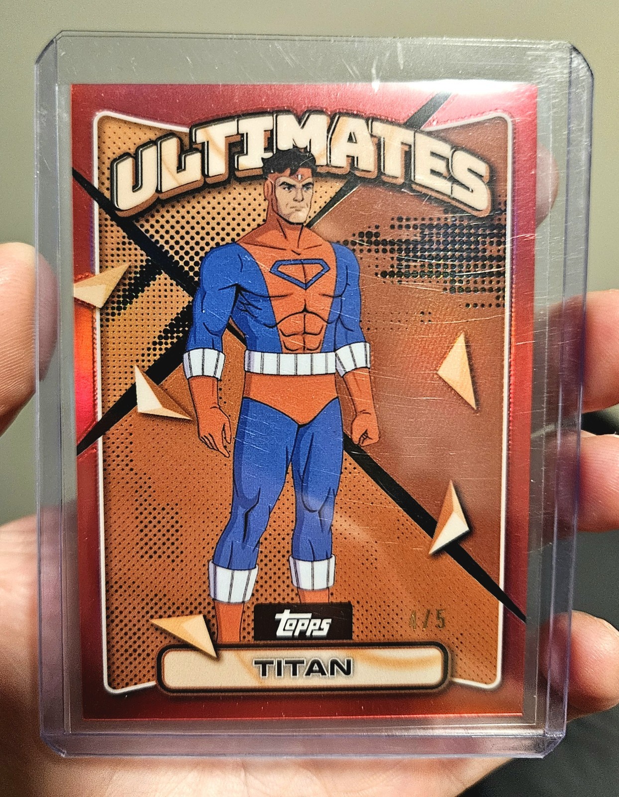 2025 Topps Finest Marvel X-Men '97 #6 Titan Red /5