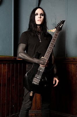 Richard Olson rhythm guitarist of metalcore band Motionless in White Old Photo 2